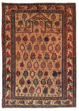 Antique Red Shirvan Caucasian Russian Area Rug