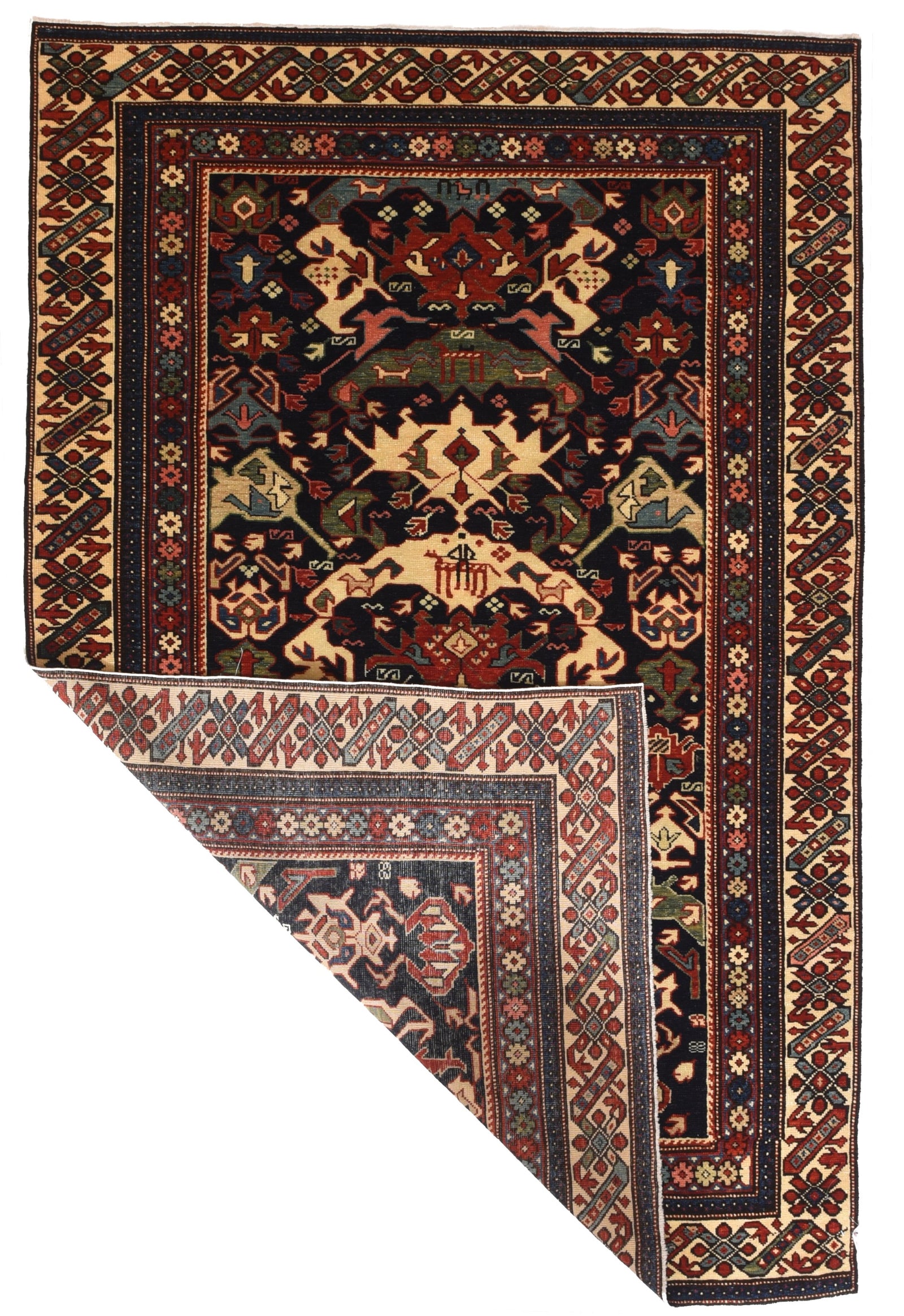 Vintage Shirvan Russian Area Rug