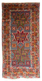 Antique Red Kazak Russian Area Rug