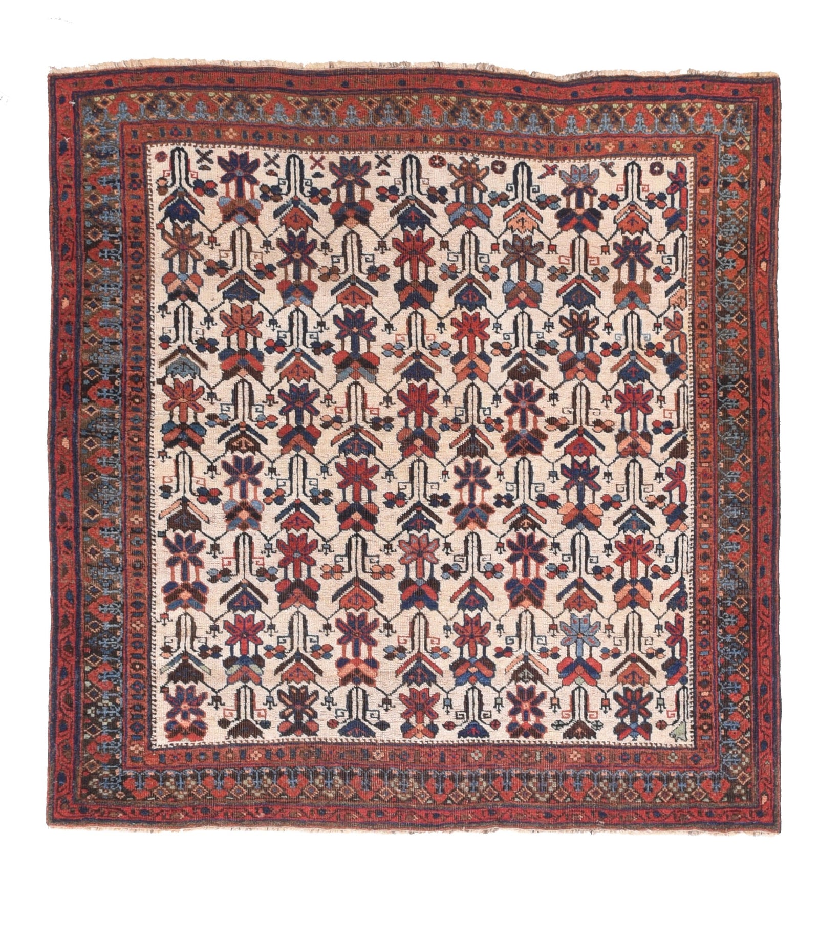 Antique Red Afshar Persian Area Rug