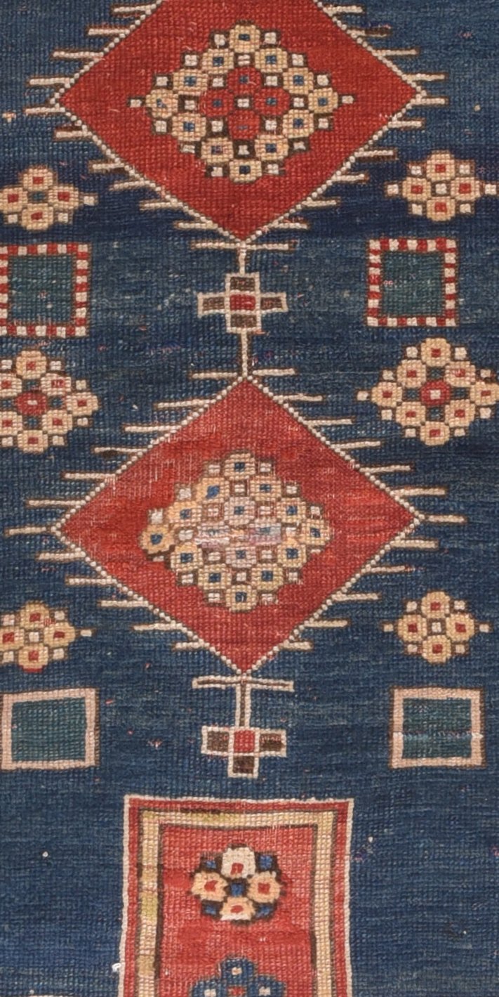 Antique Fakhralo Kazak Rug