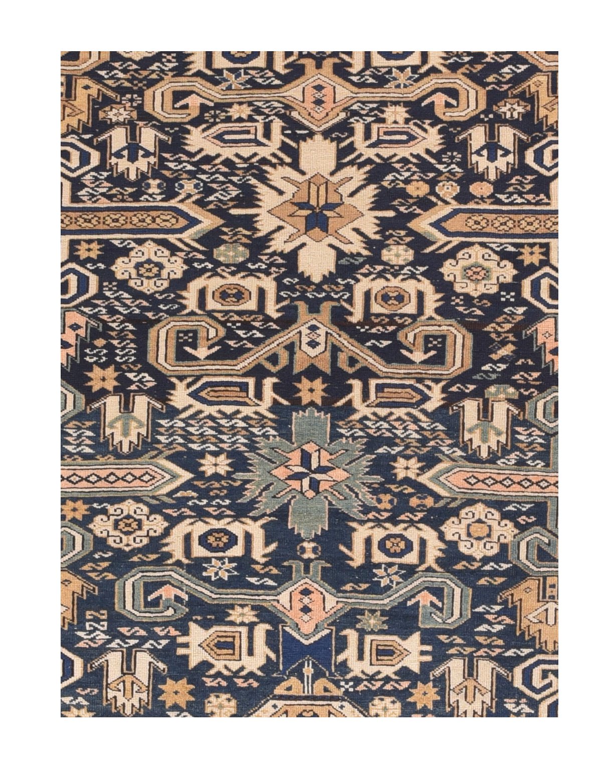 Antique Shirvan-Zeyhore Russian Area Rug