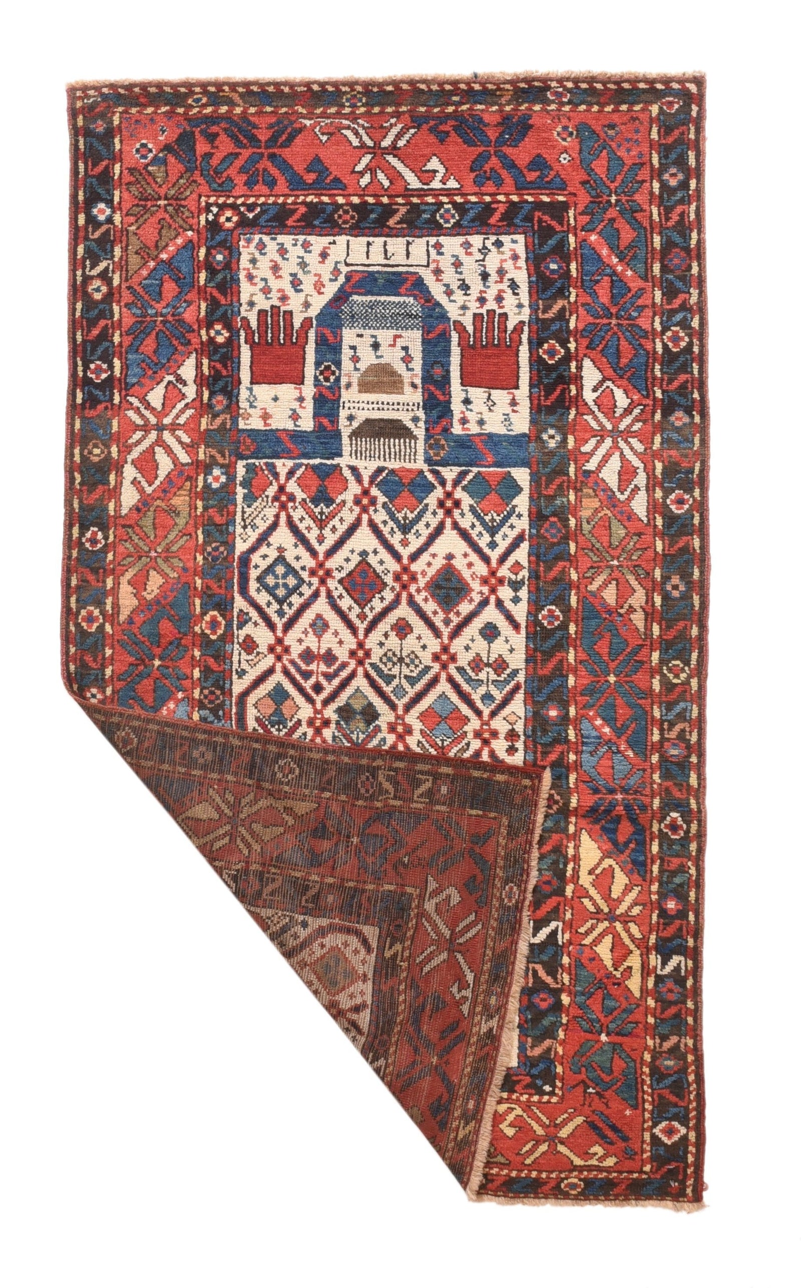 Antique Caucasian Prayer Rug