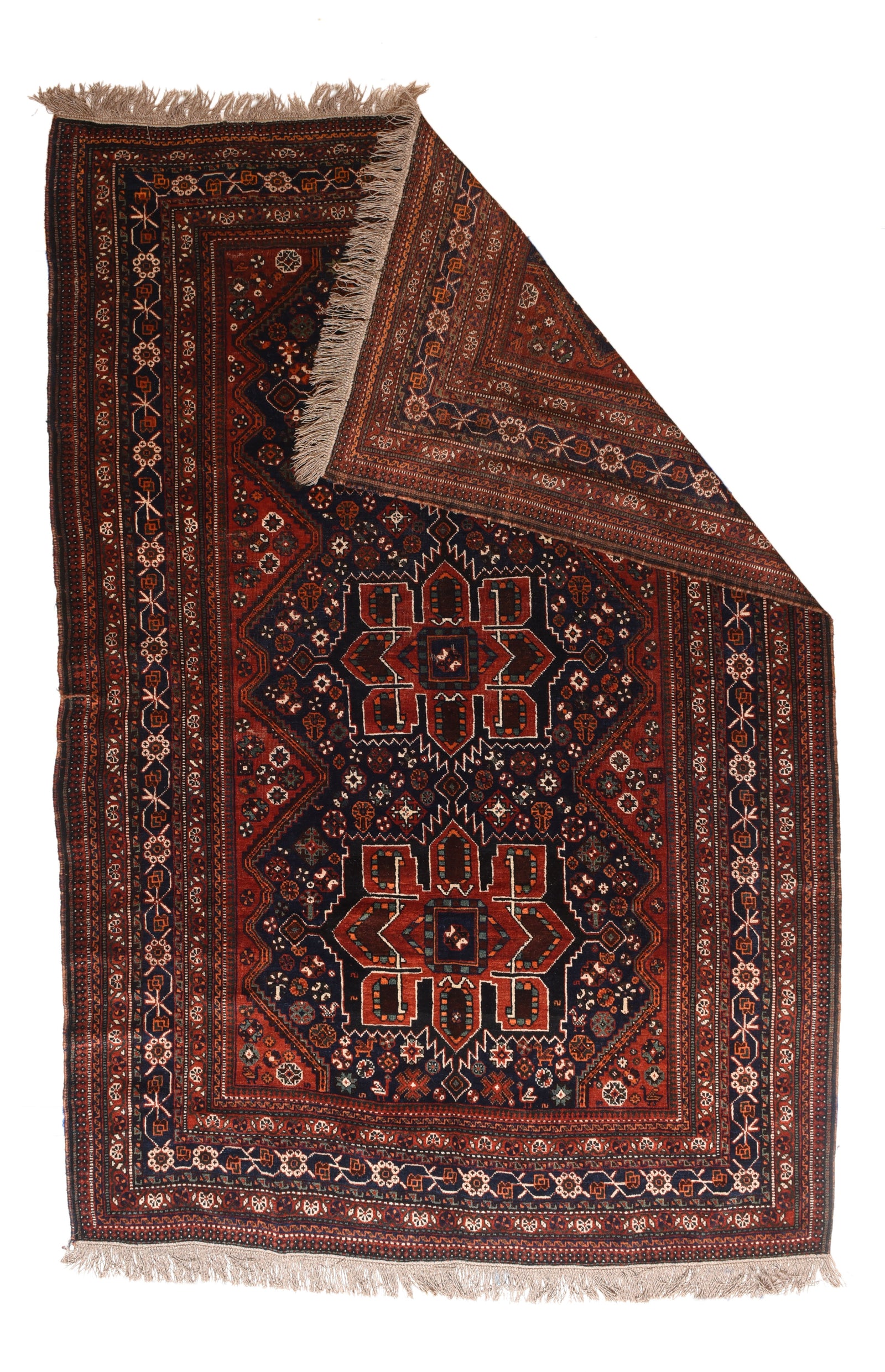 Antique Qashqai/Kashkai Persian Area Rug