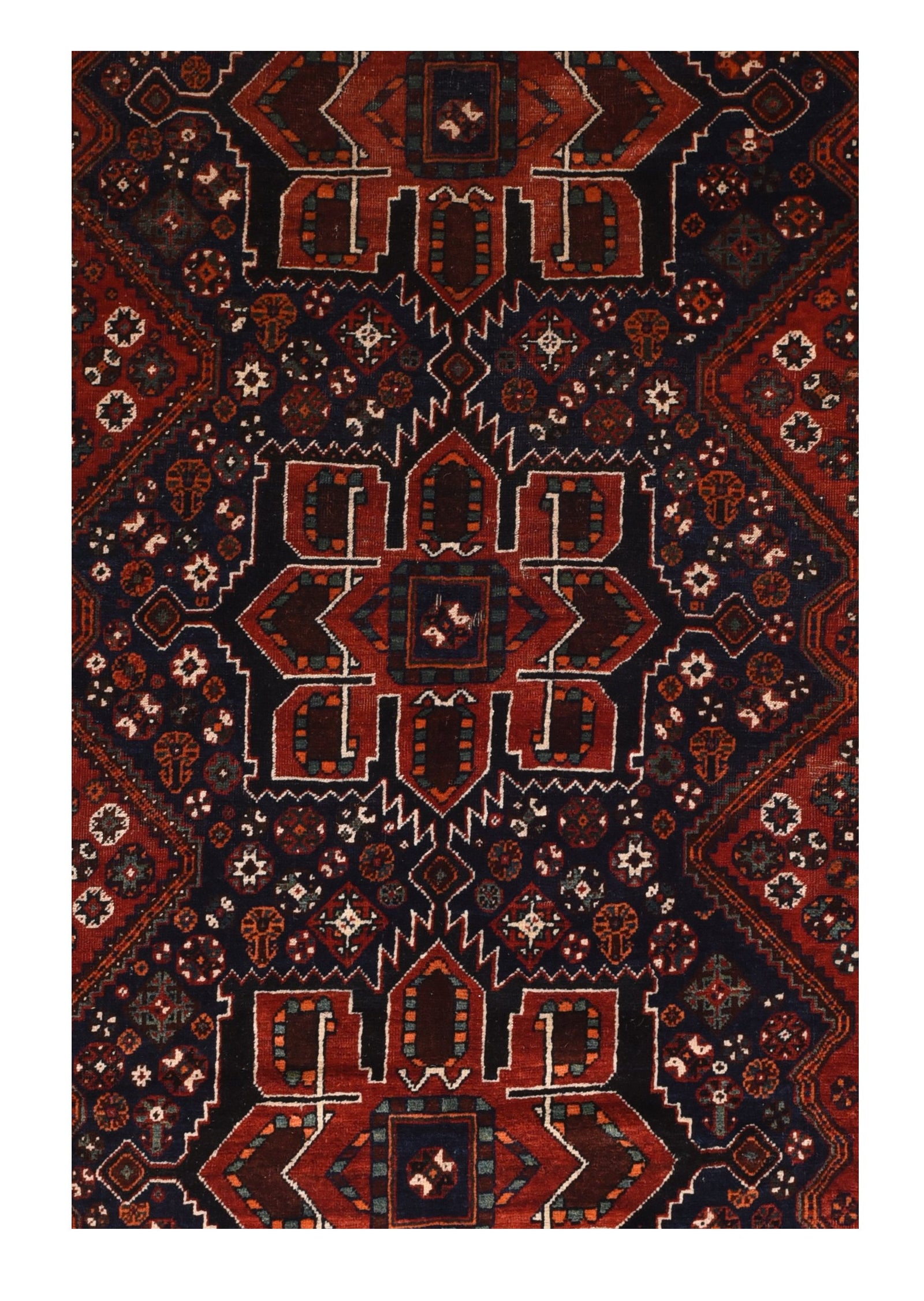 Antique Qashqai/Kashkai Persian Area Rug