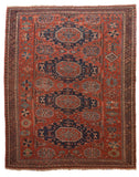 Antique Red Soumak Russian Area Rug