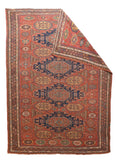 Antique Soumak Russian Area Rug