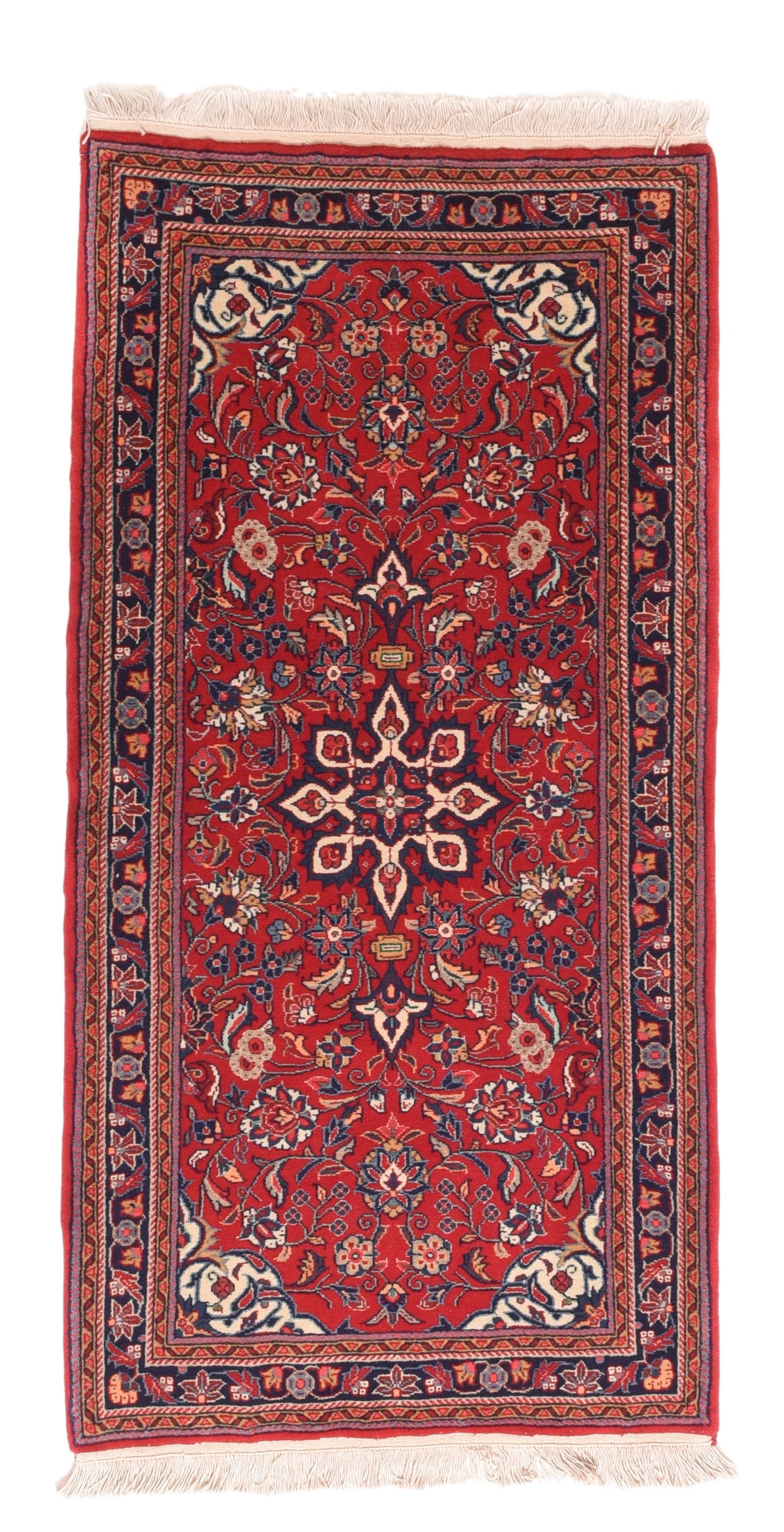 Vintage Red Farahan Persian Area Rug