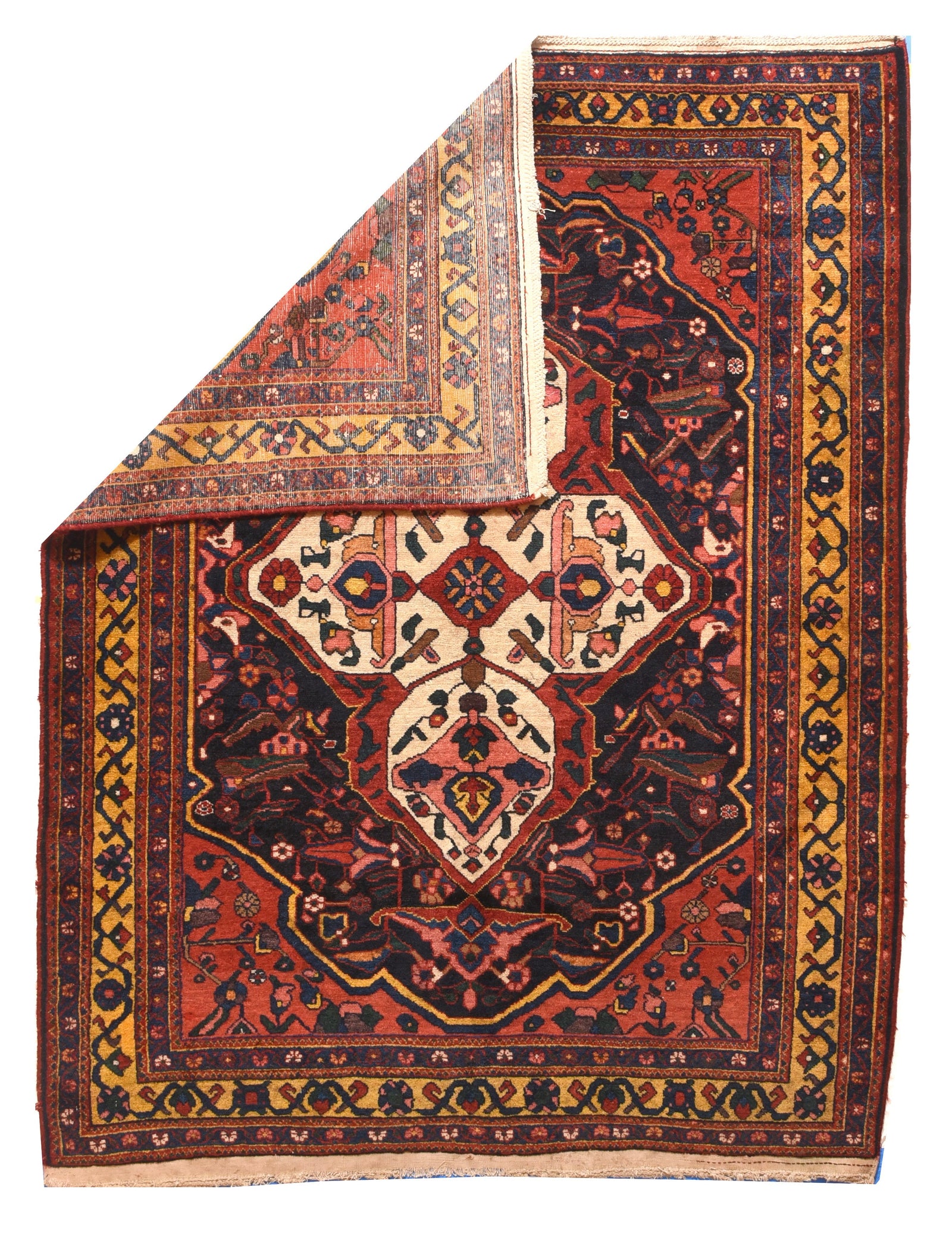 Antique Bakhtiari Persian Rug