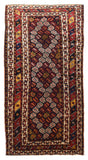 Semi Antique Red Qum Persian Area Rug