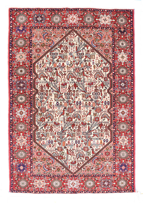 Semi Antique Red Quashkai Persian Area Rug