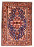 Semi Antique Red Isfahan Persian Area Rug