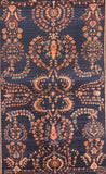 Antique Mohajeran Sarouk Persian Area Rug