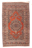 Antique Rust Tabriz Persian Area Rug