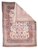 Antique Silk Senneh Persian Area Rug