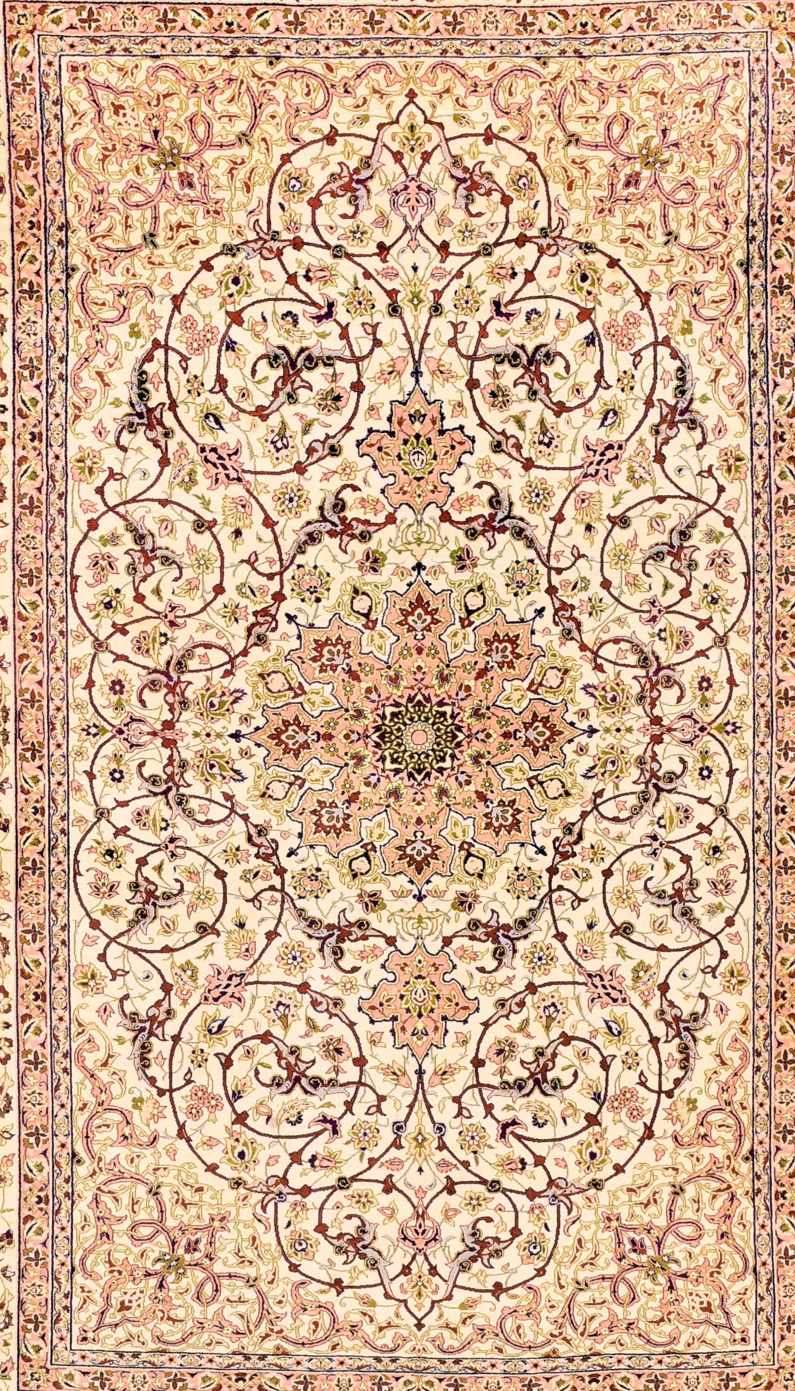 Antique Isfahan Persian Area Rug