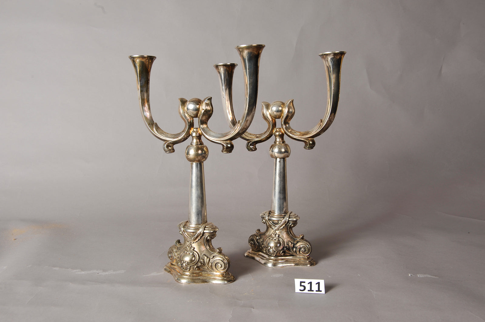 A Pair of Candelholders
