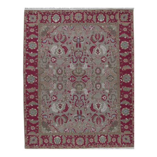 Soumak Design Hand Woven Wool Rug - 8' x 10'