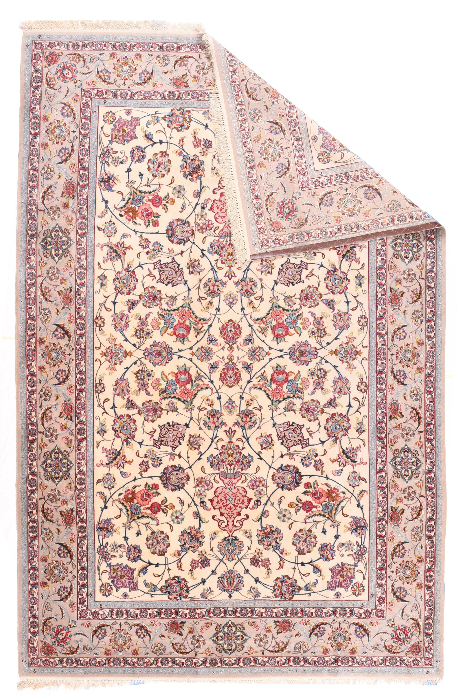 Semi Beige Isfahan Persian Area Rug