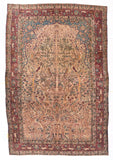 Antique Red Tehran Persian Area Rug