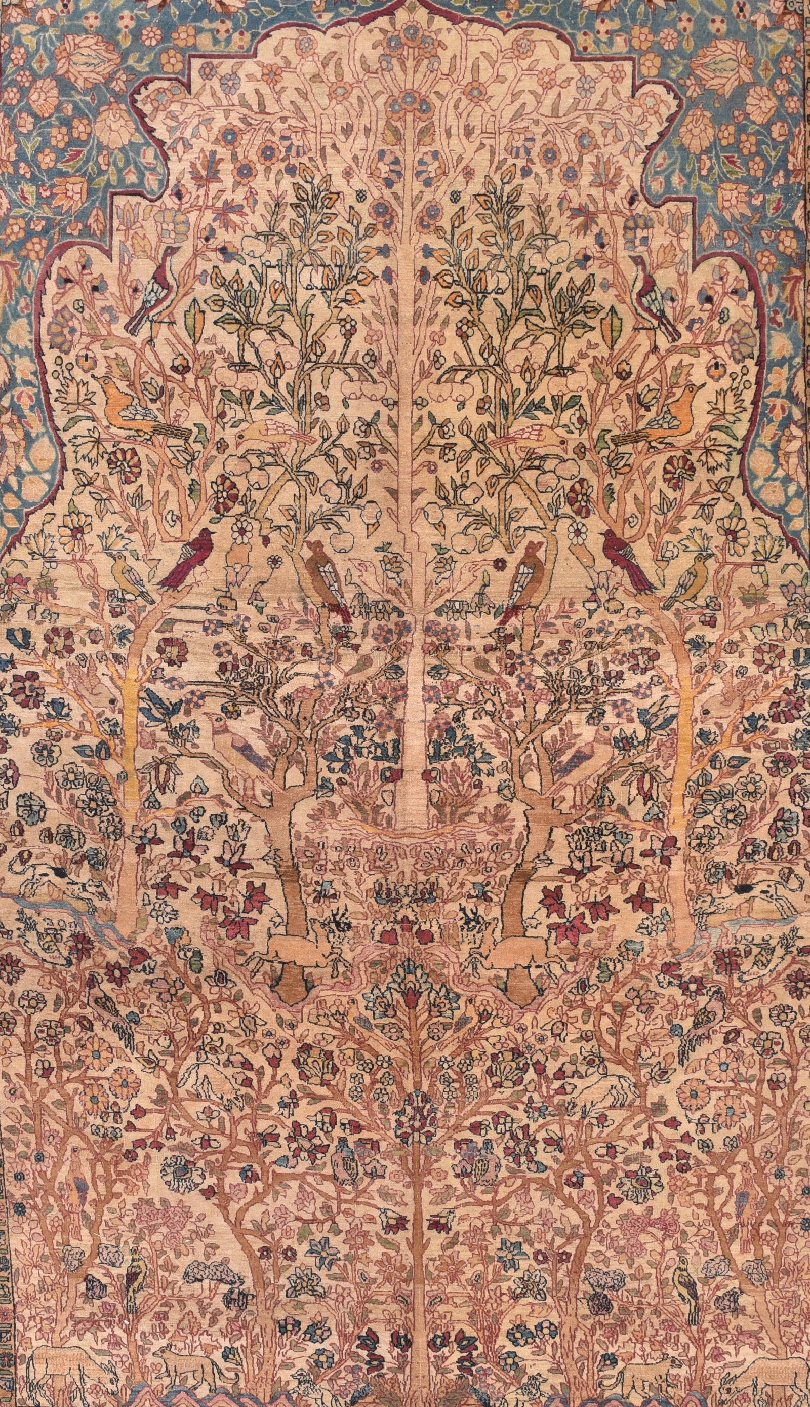 Antique Tehran Persian Area Rug