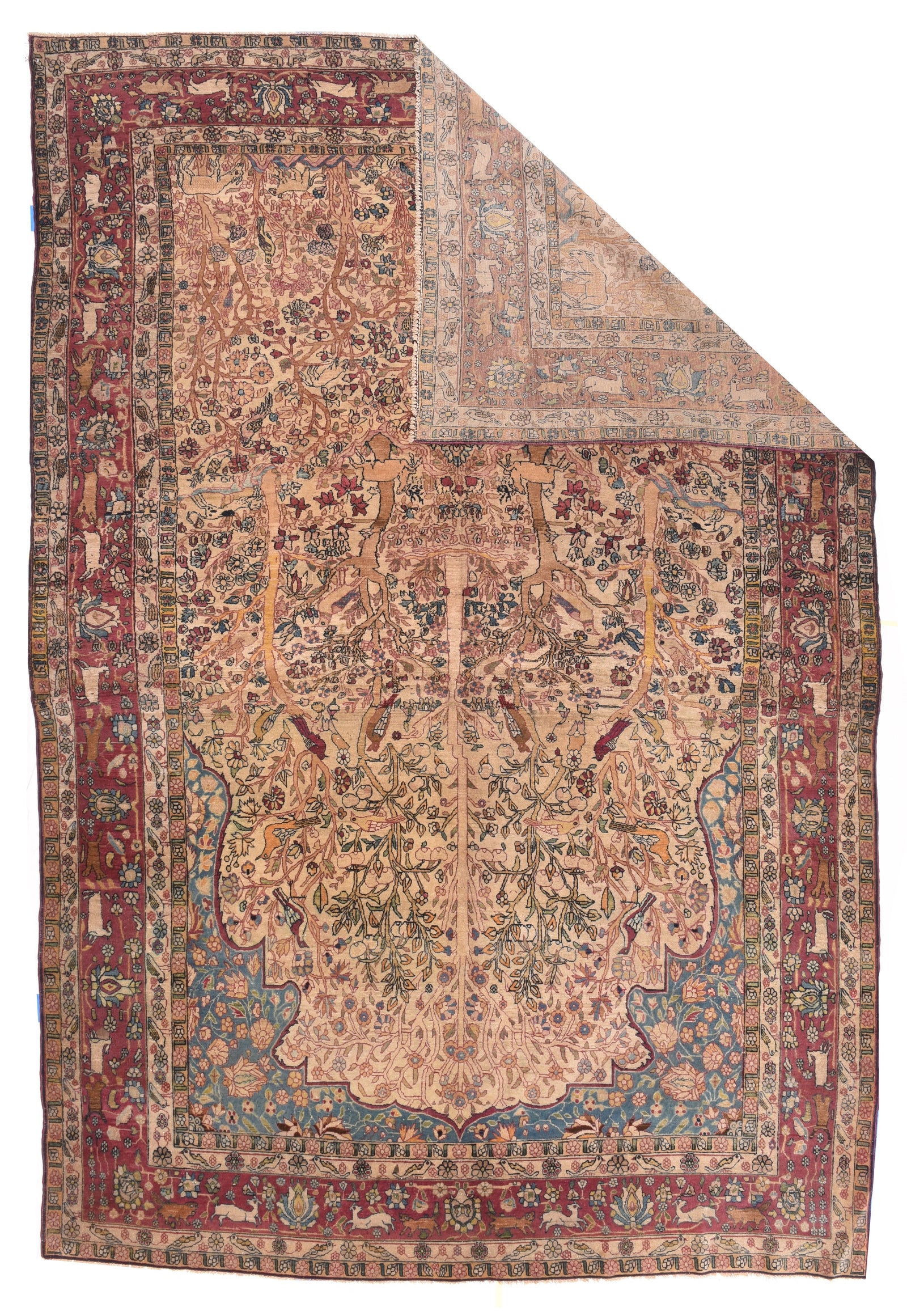 Antique Tehran Persian Area Rug