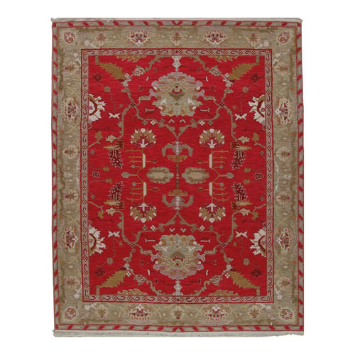 Soumak Design Hand Woven Wool Rug - 8' X 10'