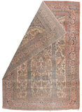 Antique Mohtasham Kashan Persian Area Rug