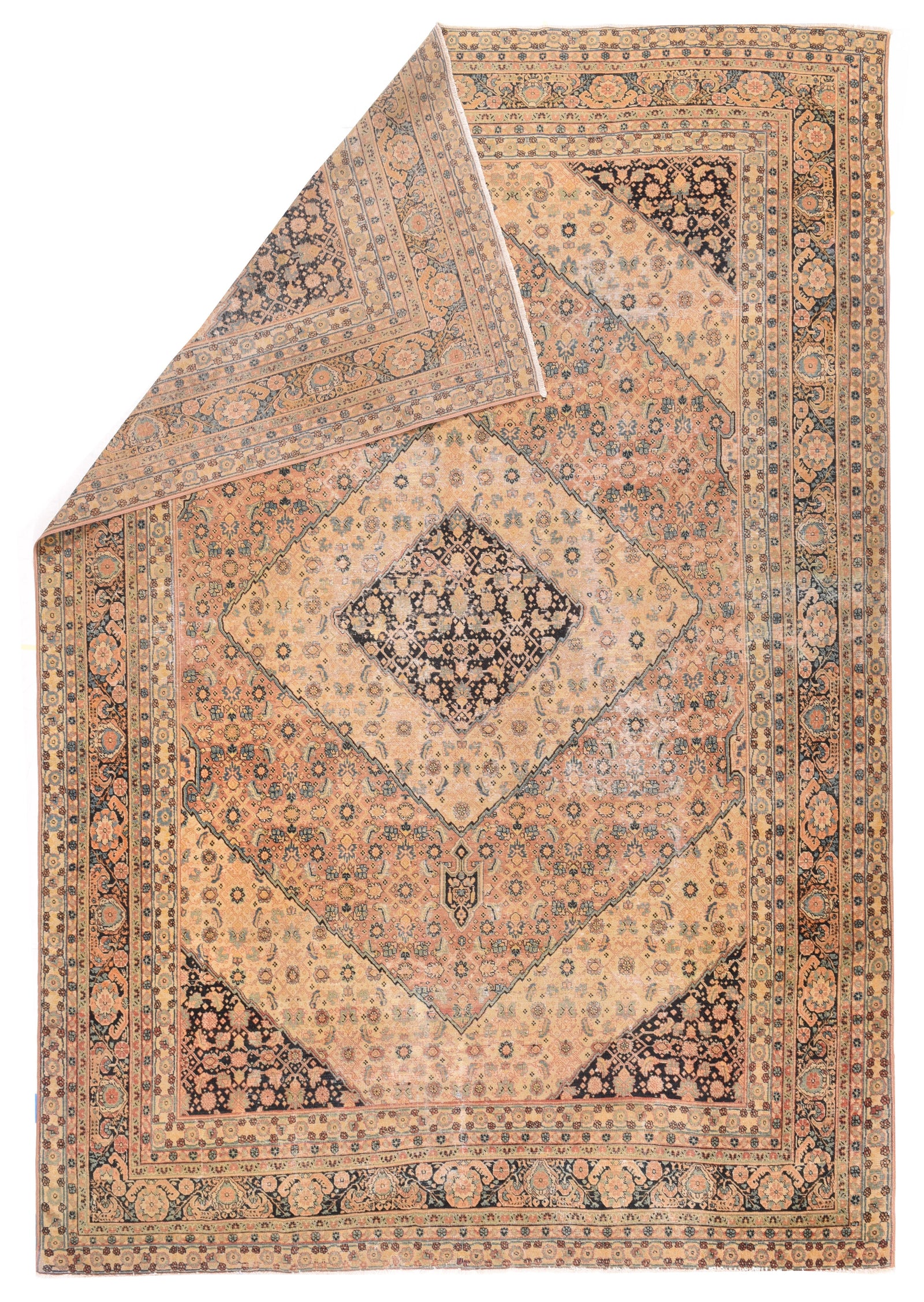 Antique Tabriz Persian Area Rug