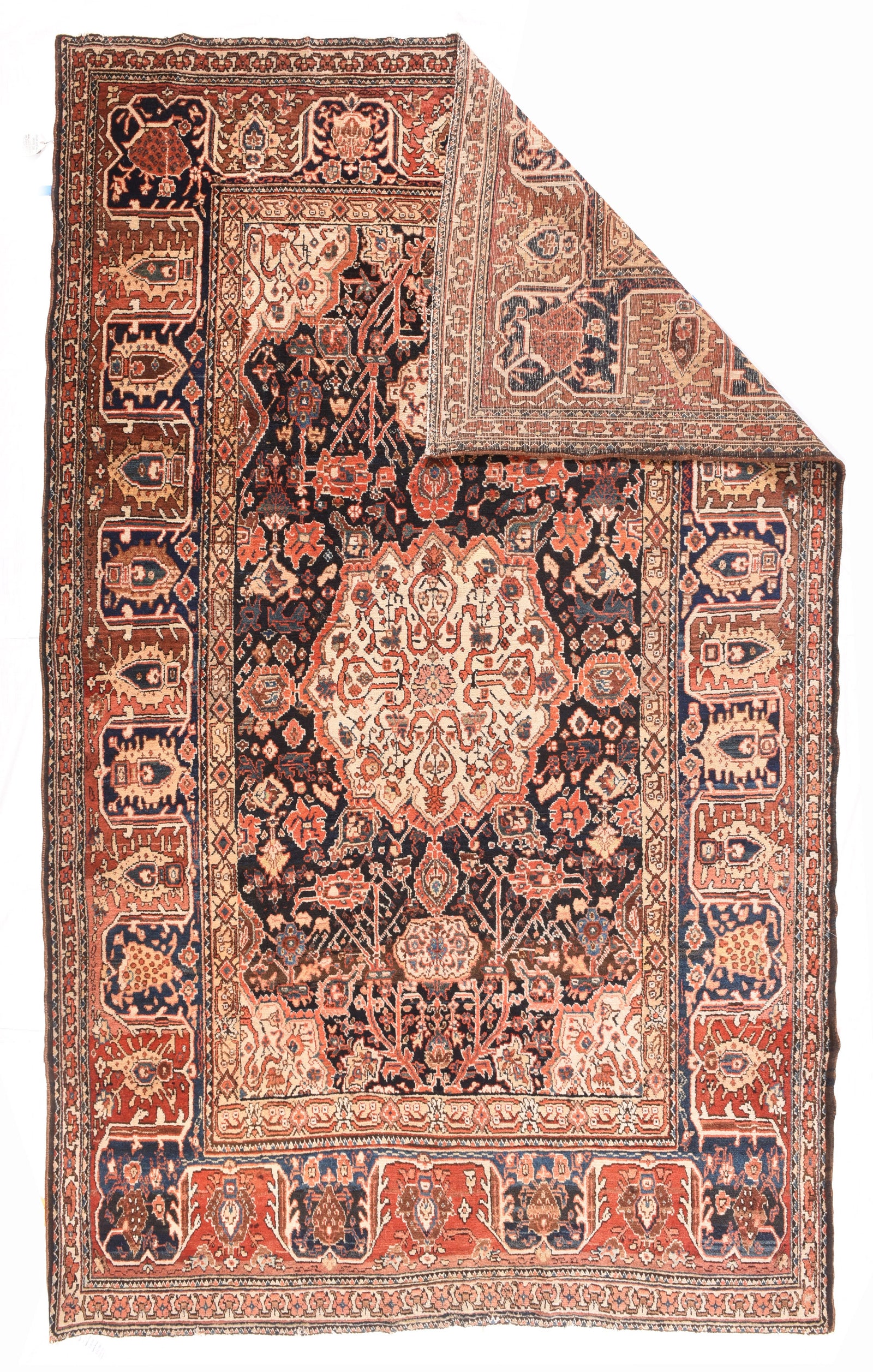 Antique Bakhtiari Persian Area Rug