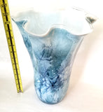 French Vase - Blue White Abstract