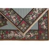 Soumak Design Hand Woven Wool Rug - 8' X 10'