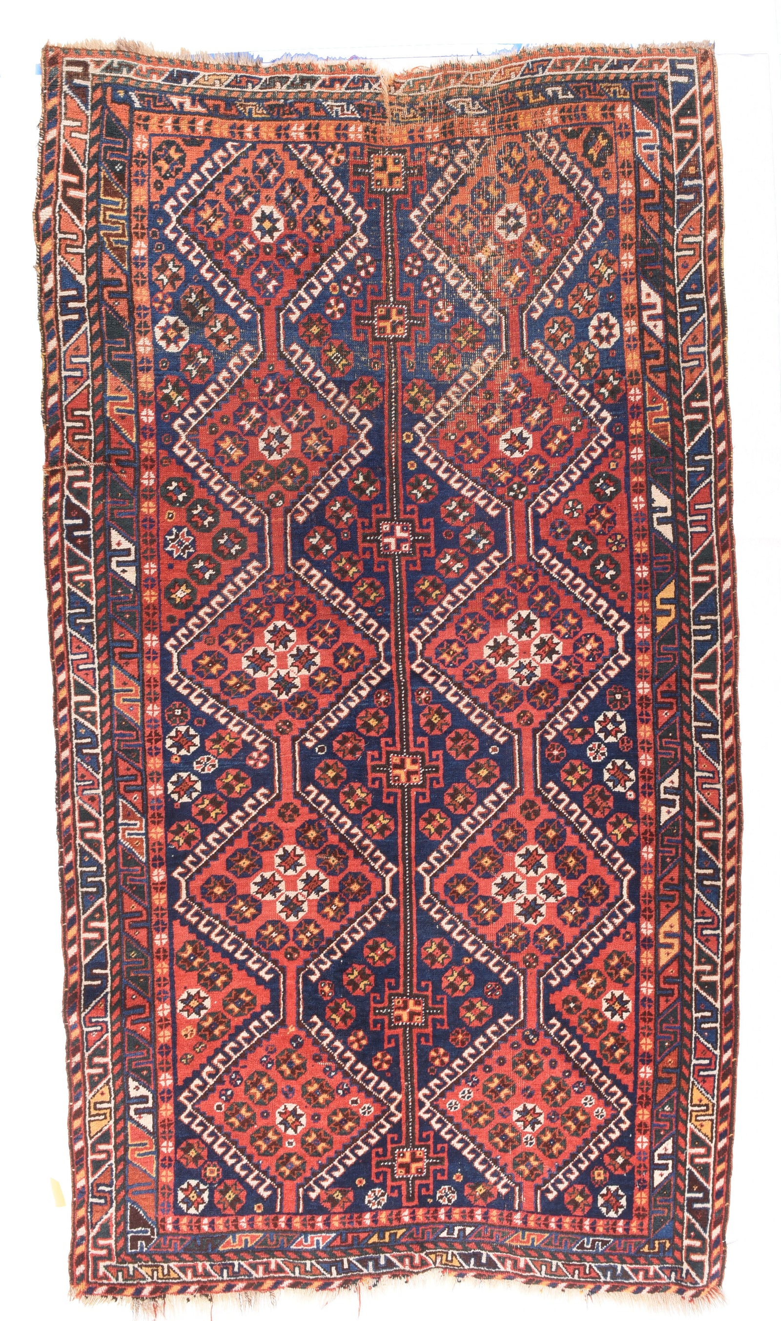 Antique Rust Quashkai / Ghashkai Persian Area Rug