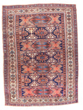 Antique Rust Kazak Persian Area Rug