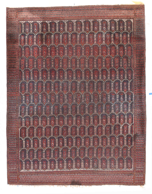 Antique Red Persian Afshar Area Rug
