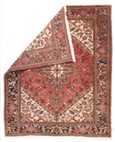 Semi Rust Heriz Persian Area Rug