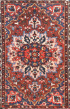 Semi Red Bakhtiari Persian Area Rug