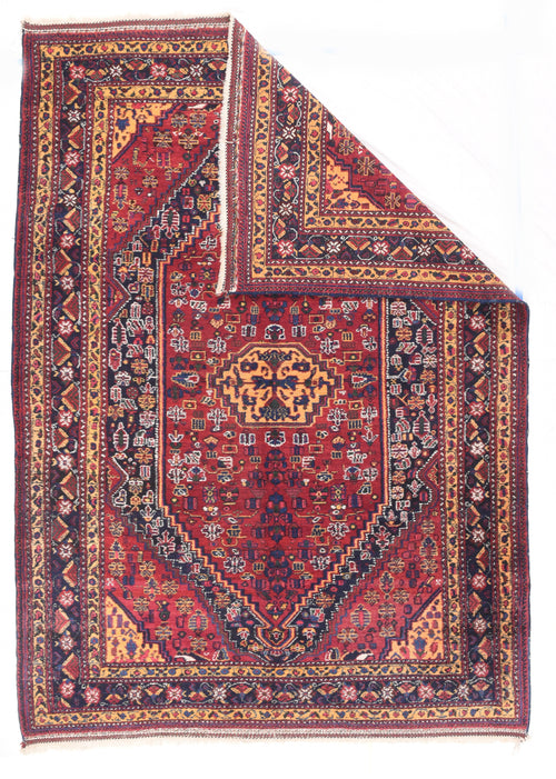 Semi Red Afshar Persian Area Rug