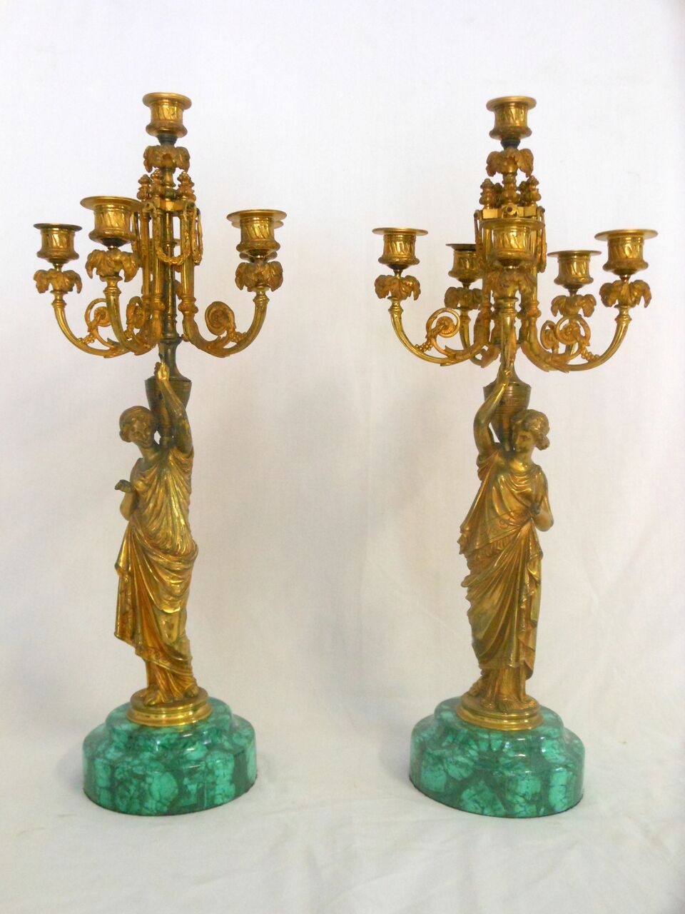 Candelabra With Woman Stand Decal