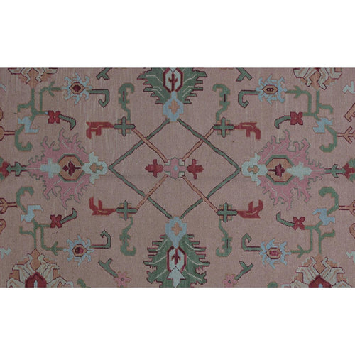 Soumak Design Hand Woven Wool Rug - 9' X 12'