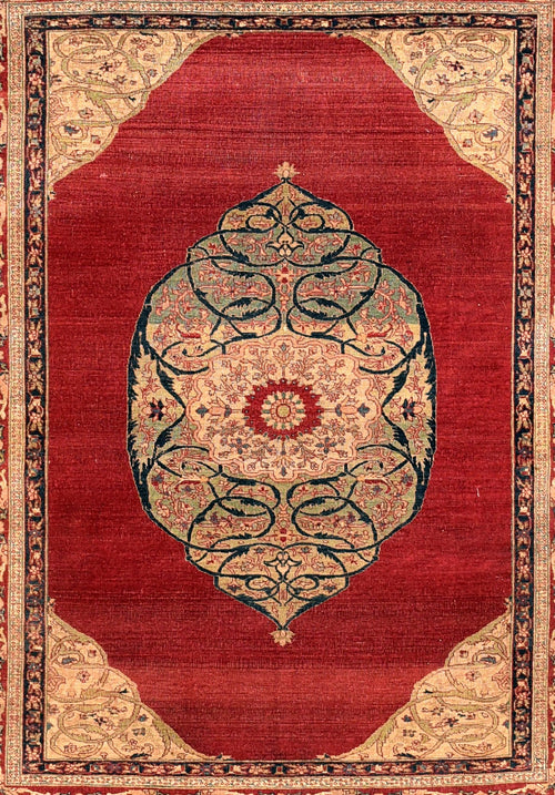 Antique Hand Made Dorokhsh Persian Rug