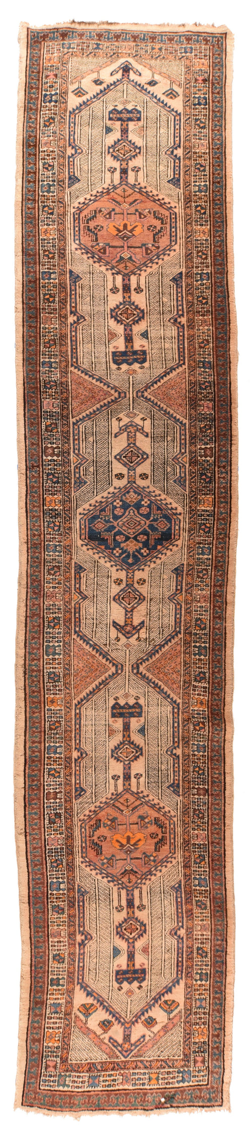 Antique Light Brown Persian Sarab Area Rug