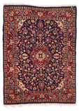 Antique Rust Persian Kashan Area Rug