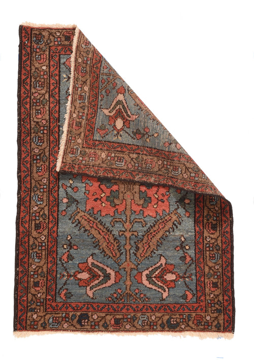 Antique Persian Hamedan Mat Rug