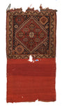 Antique Light Brown Qashqai/Kashqai Back Face Area Rug