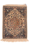 Semi Antique Light Blue Persian Nain Area Rug