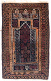 Semi Antique Ivory Persian Gabbeh Area Rug
