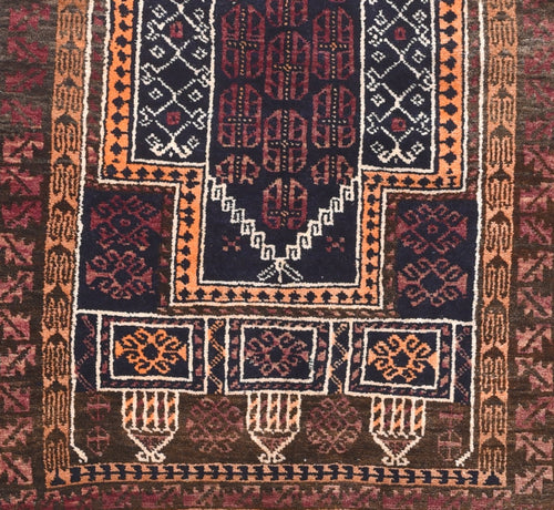 Semi Ivory Persian Gabbeh Area Rug
