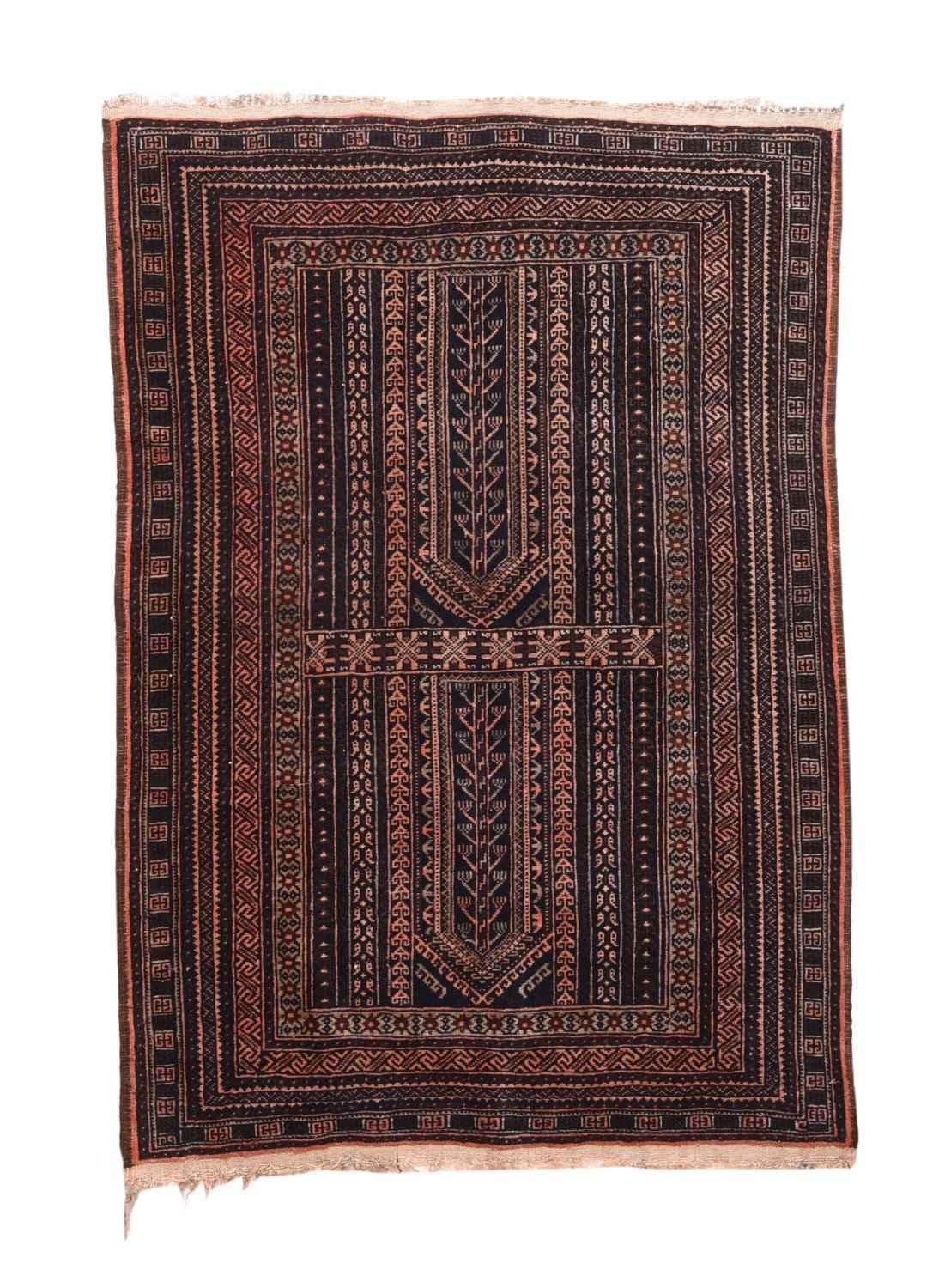 Semi-Antique Afghan Balouch, Size 3'1" X 4'4"