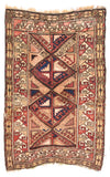 Semi Antique Ivory Caucasian Area Rug